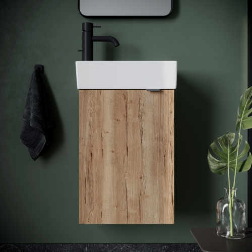 Тумба под раковину Sancos Mini MN35EGL 35,5х20,5х50 настенная - фото 3